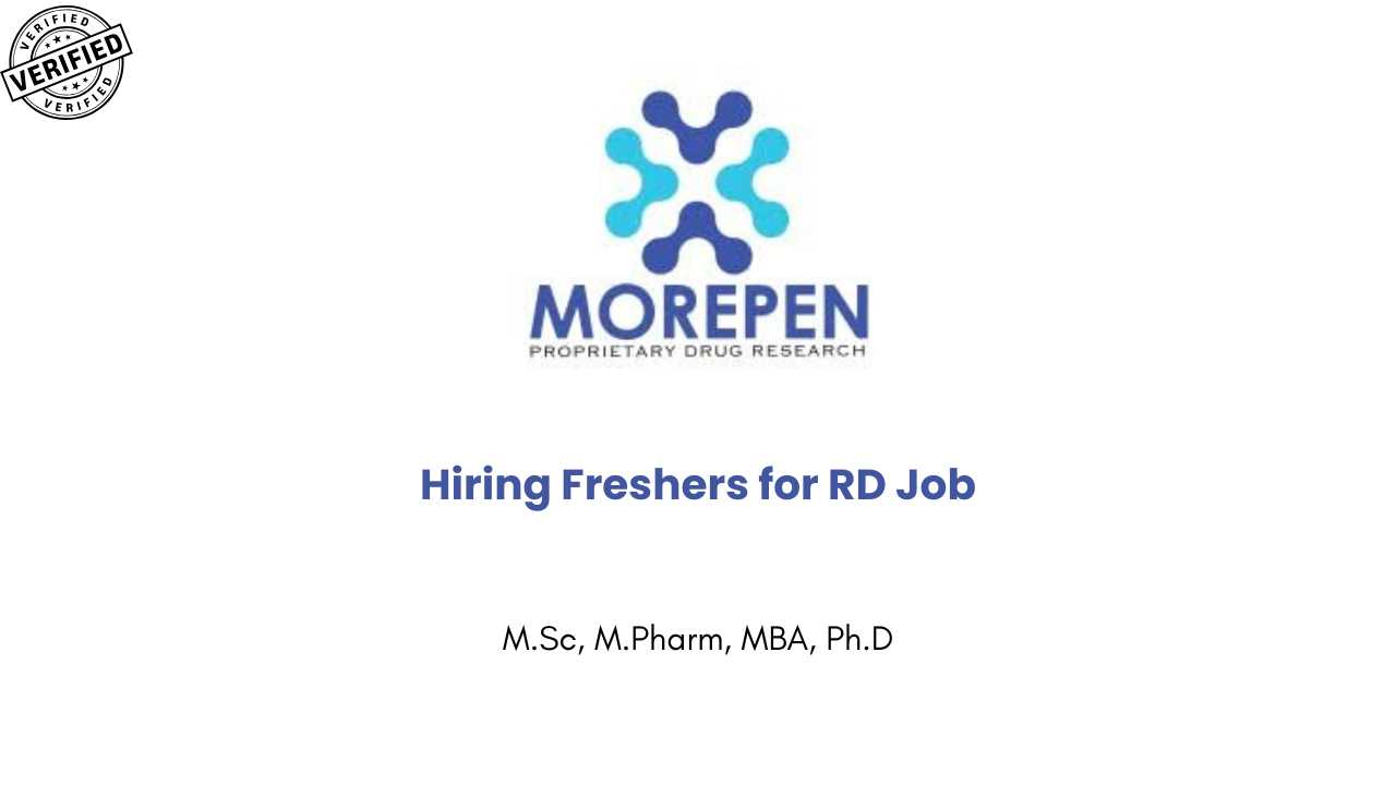 Hiring Freshers for RD Job