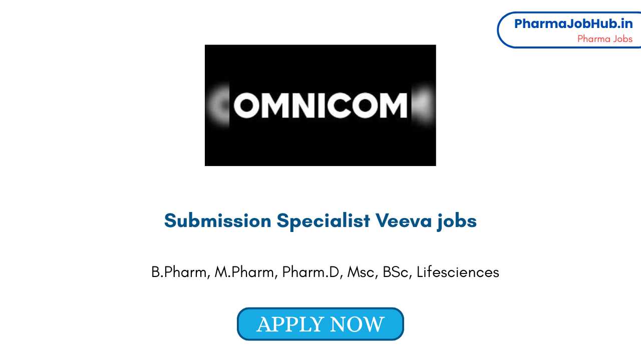 Submission Specialist Veeva jobs