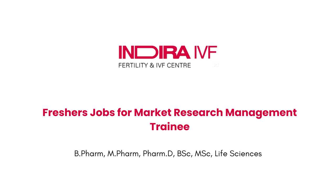 Clinical Research Coordinator Jobs at Indira IVF