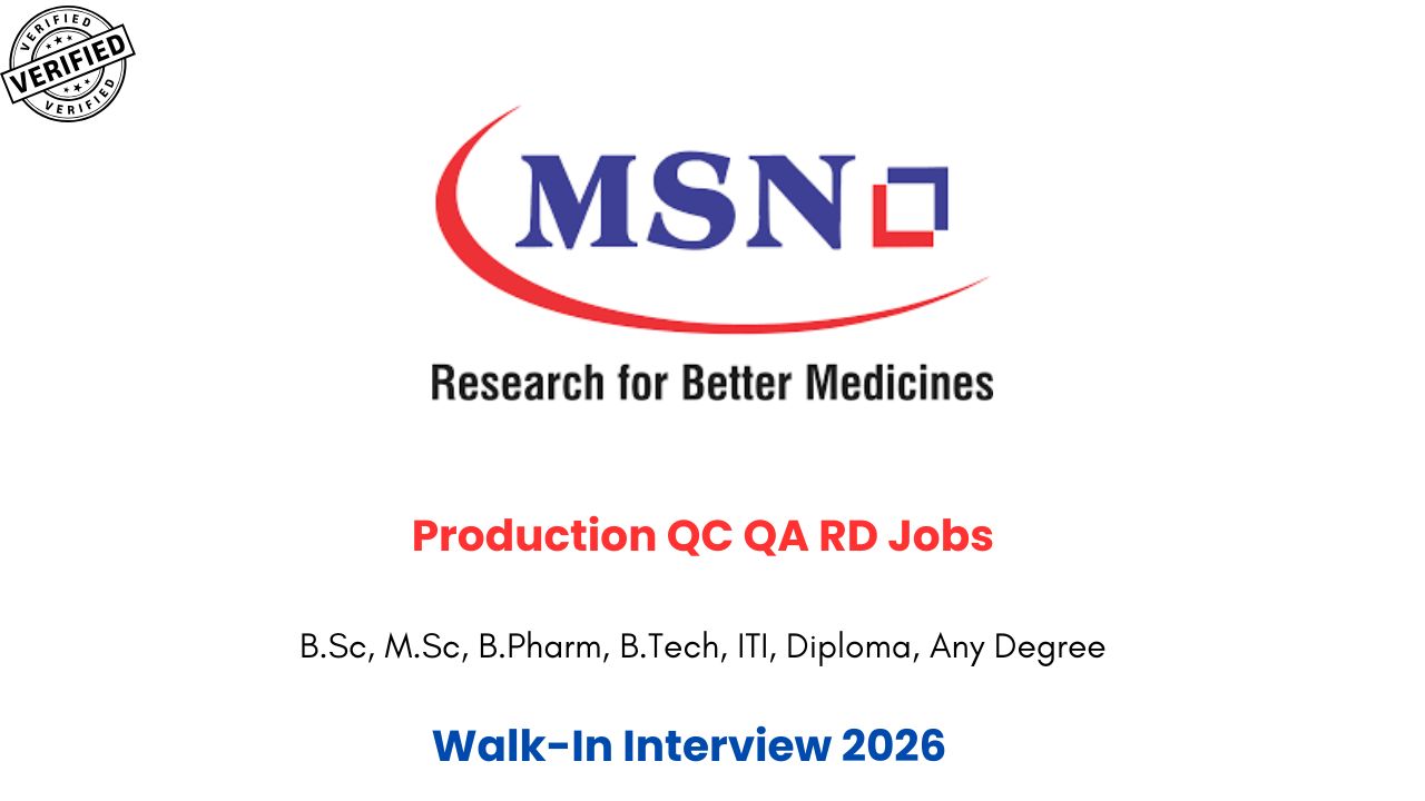 Production QC QA RD Jobs in Hyderabad