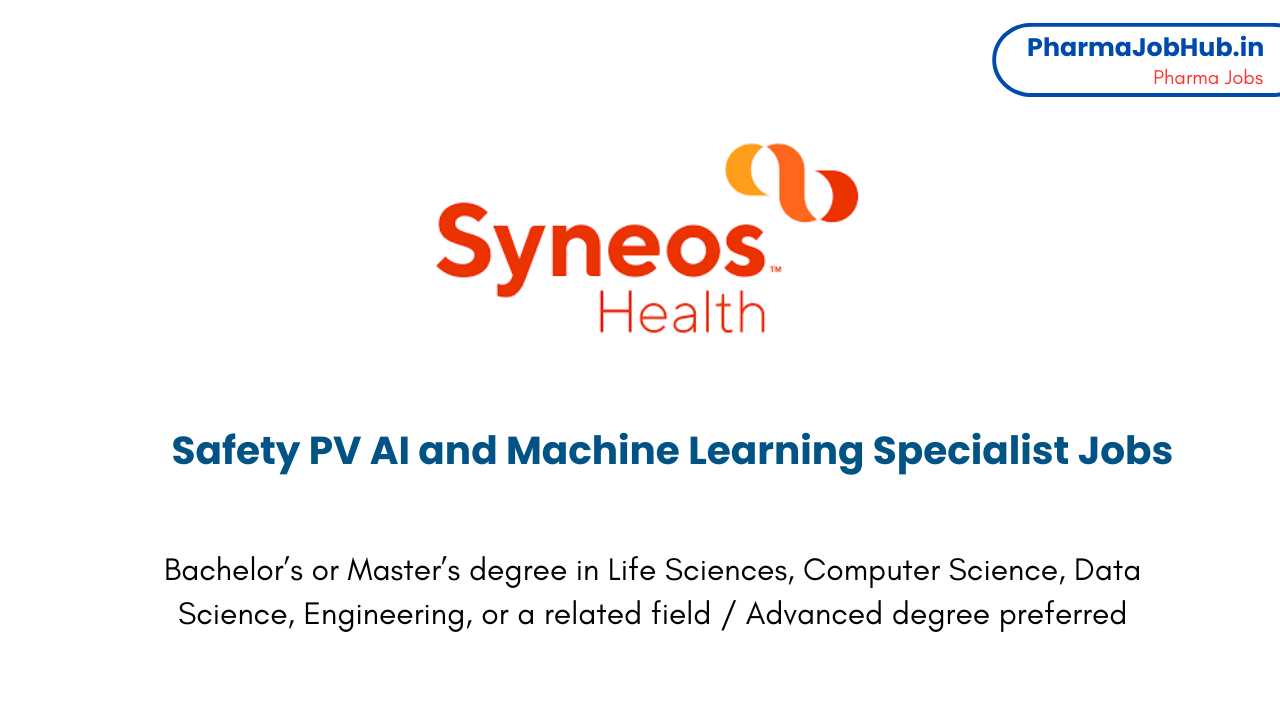 Safety PV AI and Machine Learning Specialist Jobs