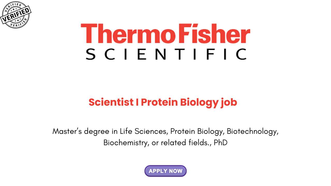 Scientist I Protein Biology job in Bangalore
