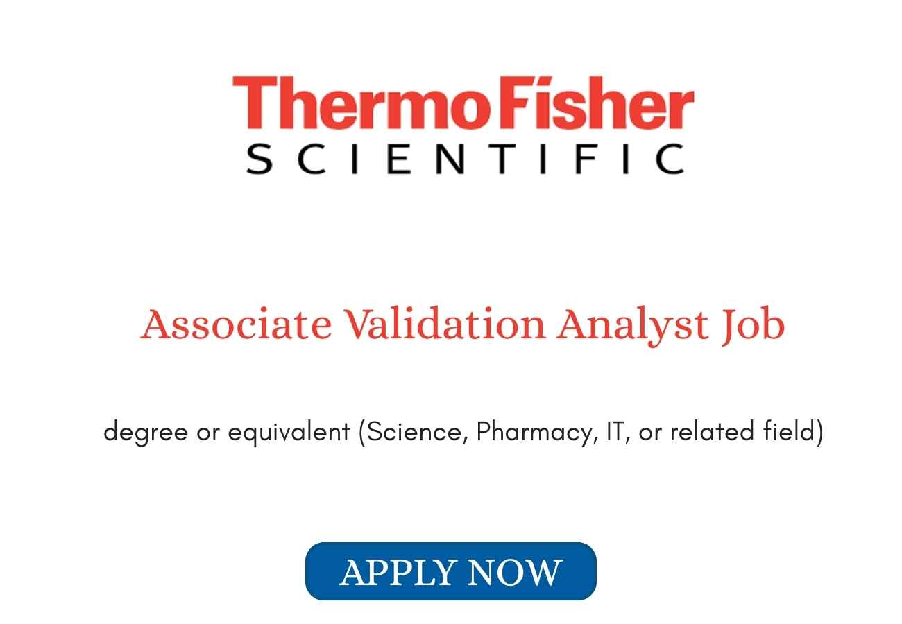 Associate Validation Analyst Job