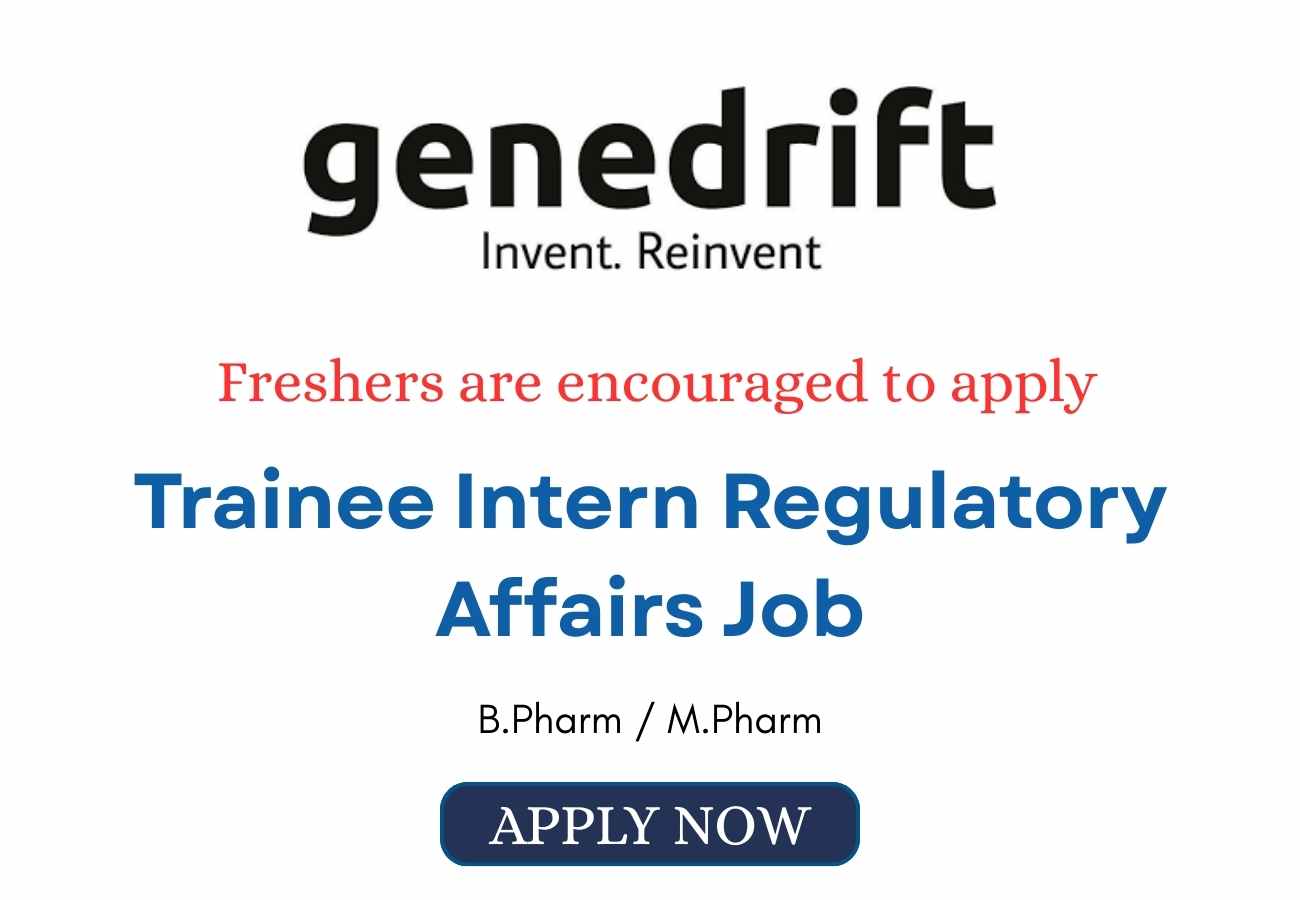 Trainee Intern Regulatory Affairs Job