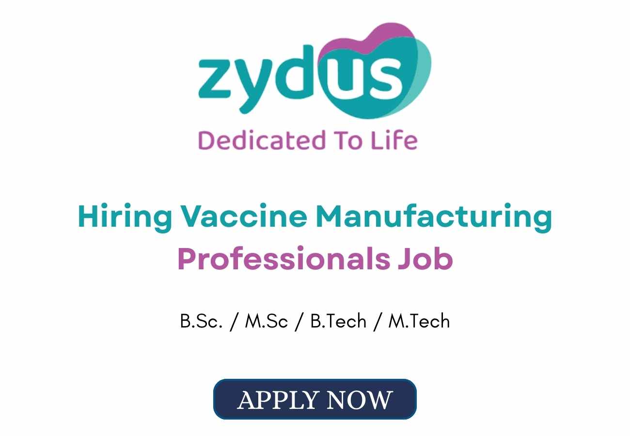 Hiring Vaccine Manufacturing Professionals Job