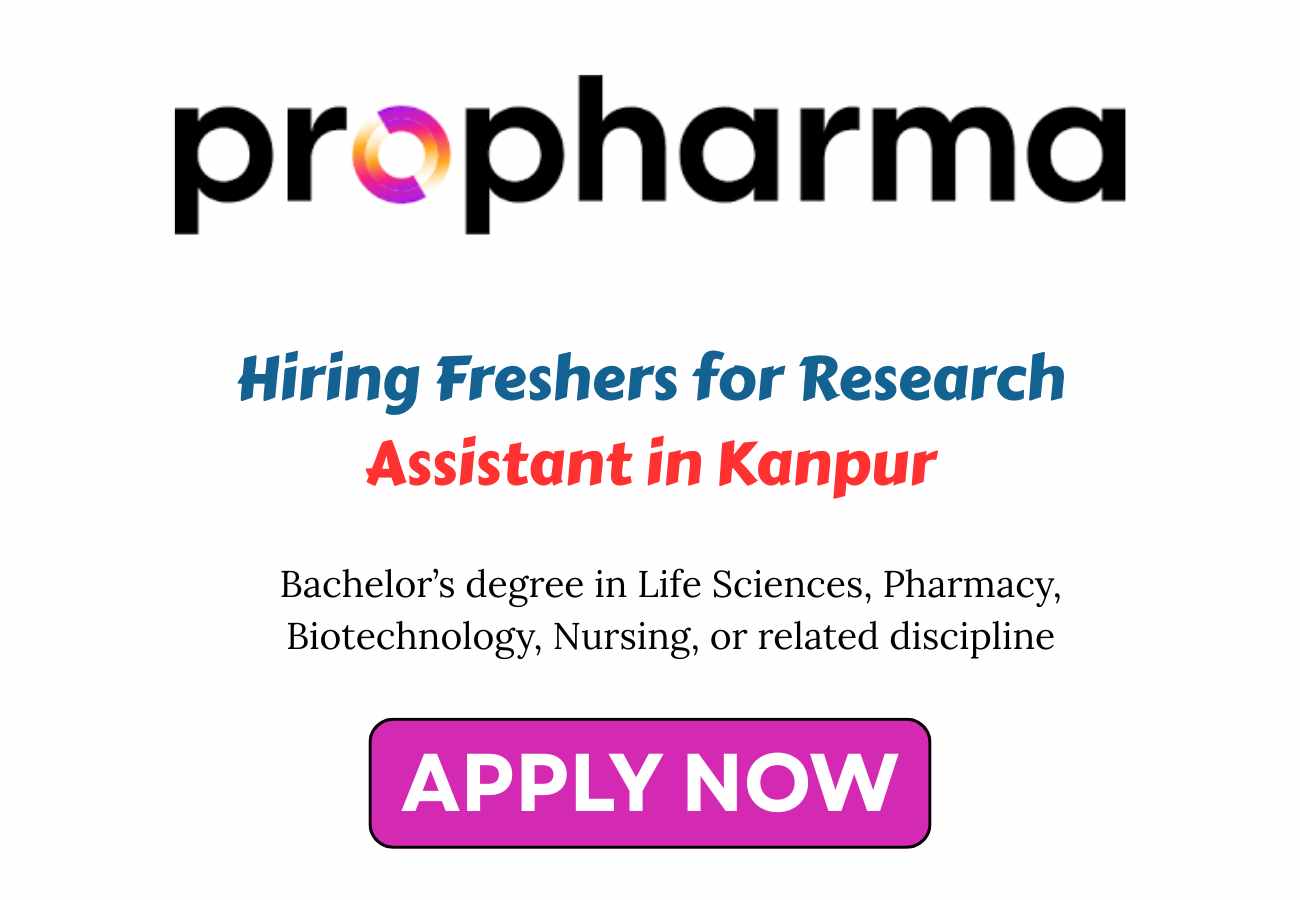 Hiring Freshers for Research Assistant in Kanpur