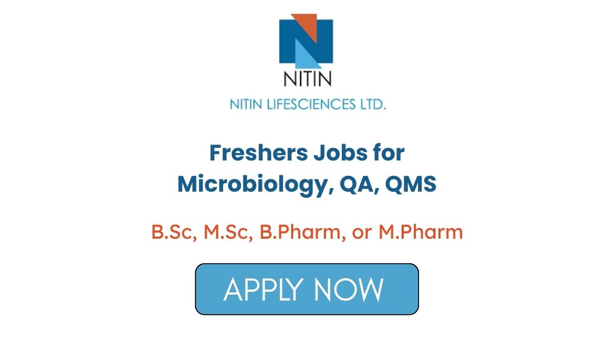 Freshers Jobs for Microbiology QA QMS