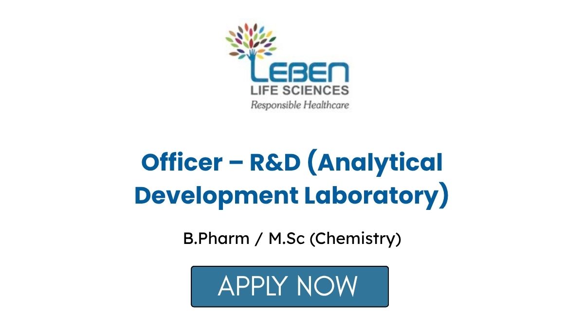 Leben Life Sciences Hiring for R&D ADL Job