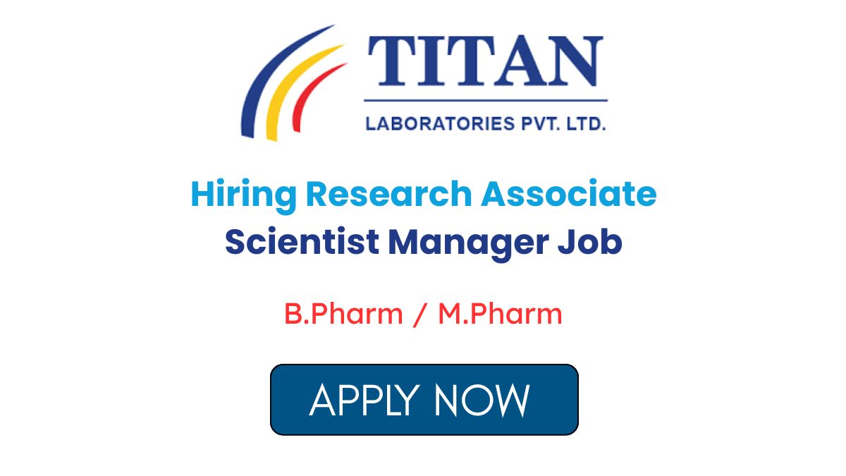 Hiring Research Associate Scientist Manager Job