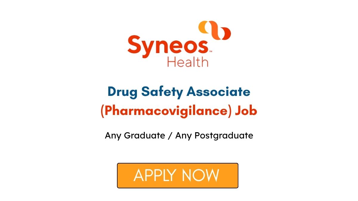 Drug Safety Associate (Pharmacovigilance) Job at Syneos Health
