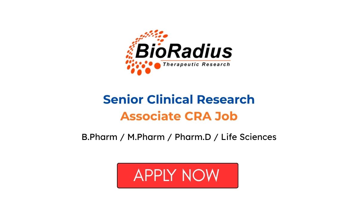 Senior Clinical Research Associate CRA Job at BioRadius