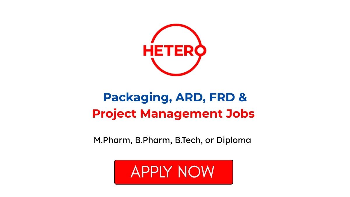 Packaging ARD FRD & Project Management Jobs at Hetero