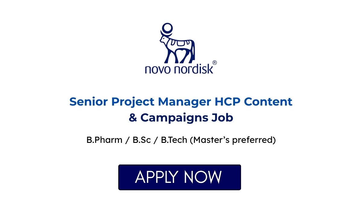 Senior Project Manager HCP Content & Campaigns Job at Novo Nordisk