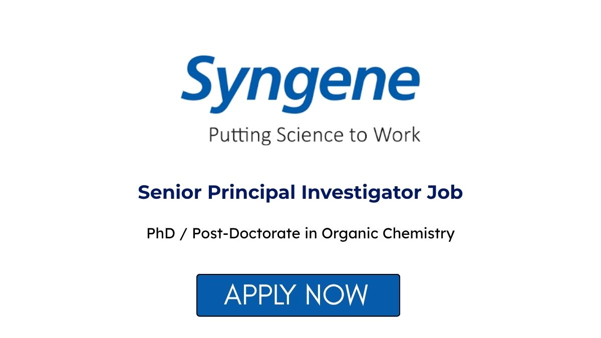 Senior Principal Investigator Job at Syngene Bangalore