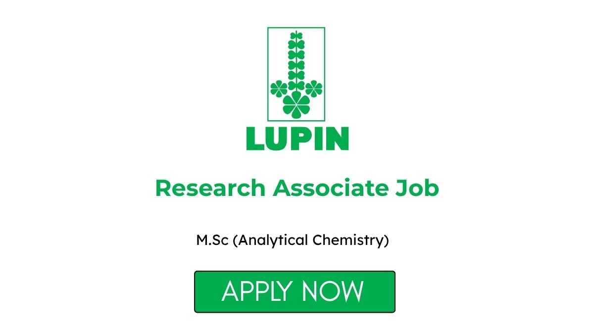 Research Associate Job at Lupin Maharashtra