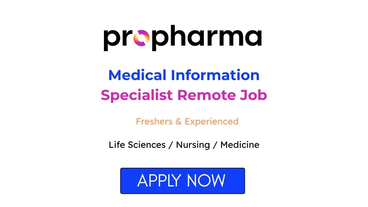 Medical Information Specialist Remote Job at ProPharma