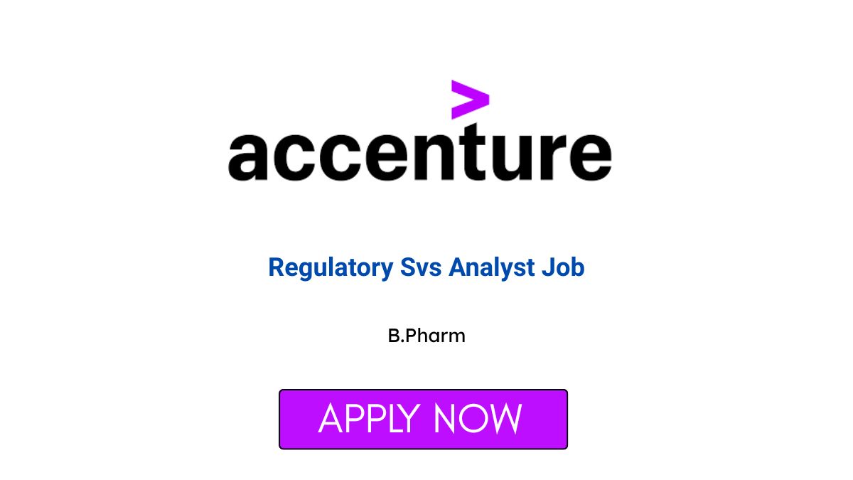 Regulatory Svs Analyst in Bengaluru Hiring at Accenture