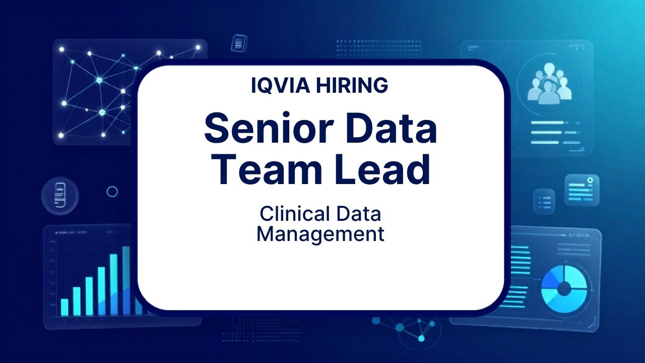 IQVIA Hiring Senior Data Team Lead Jobs