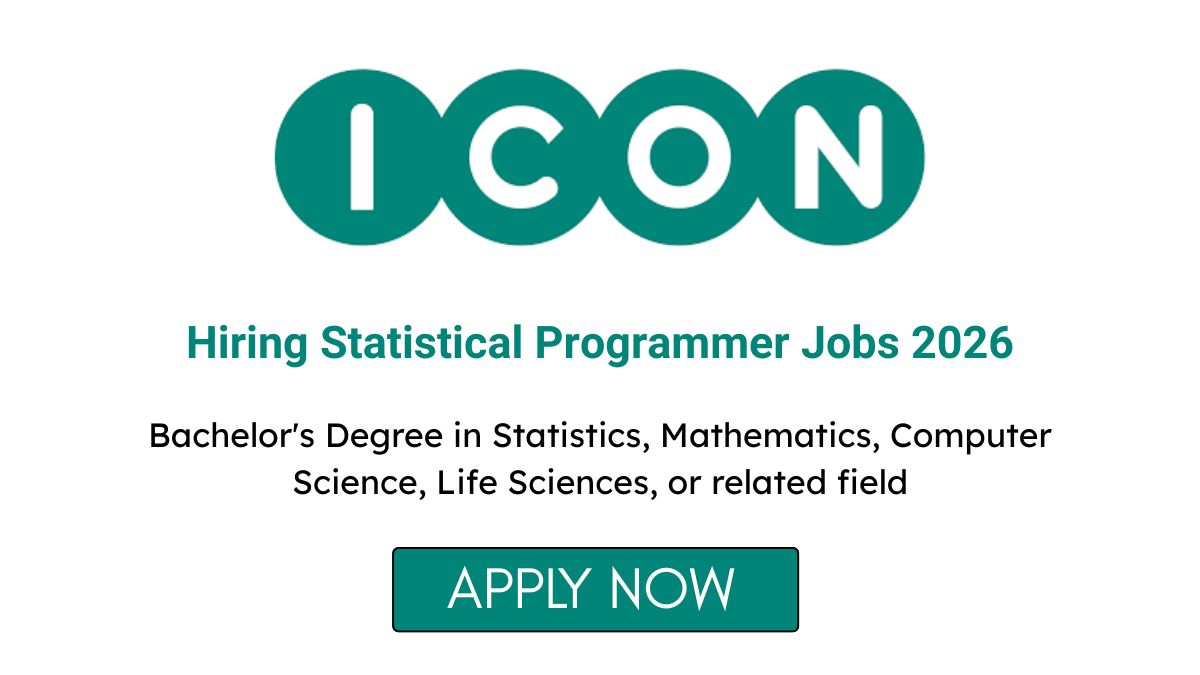 ICON Hiring Statistical Programmer Jobs 2026
