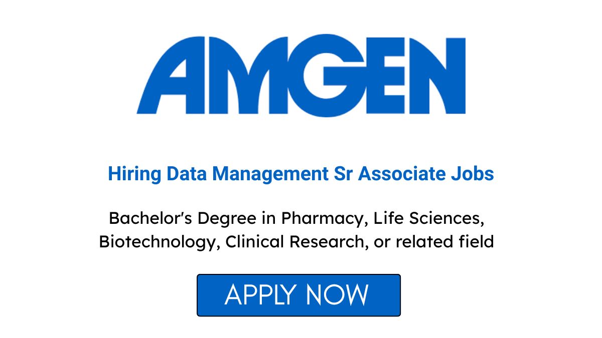 Amgen Hiring Data Management Sr Associate Jobs 2026